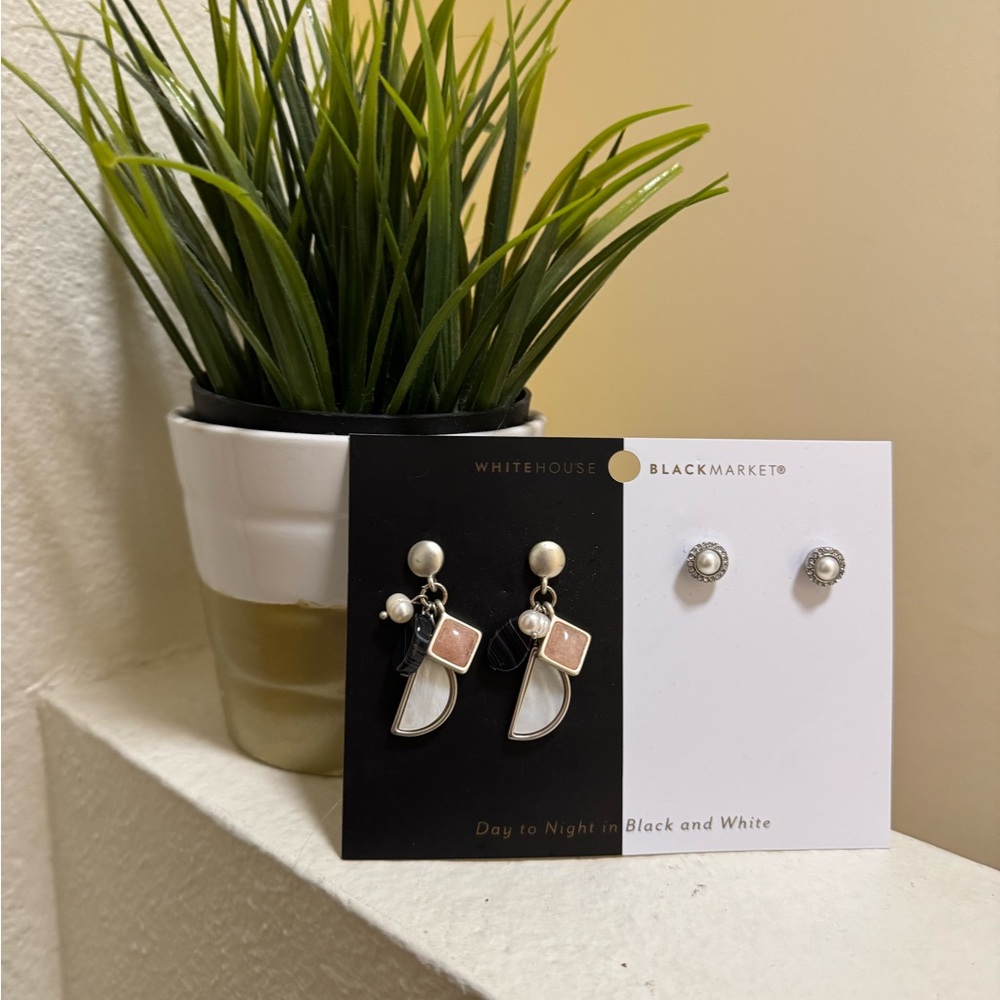 White House Black Market Earrings Set